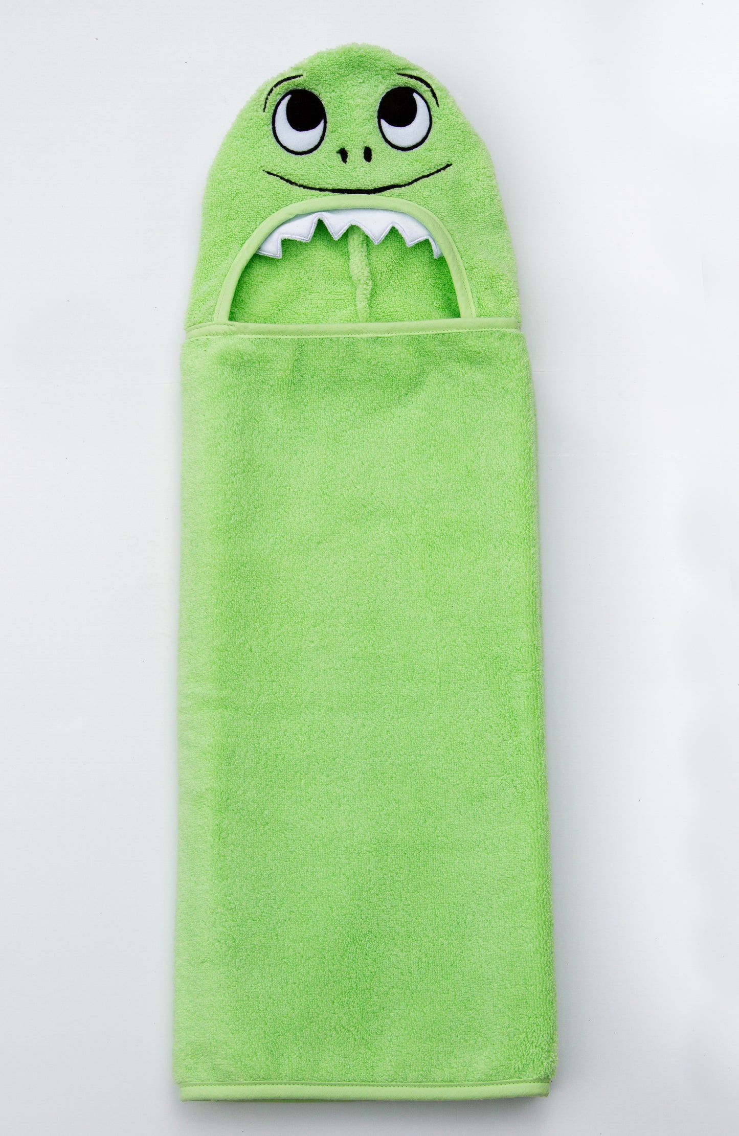 Dino Hooded Cotton Turkish Towel: Little Kid