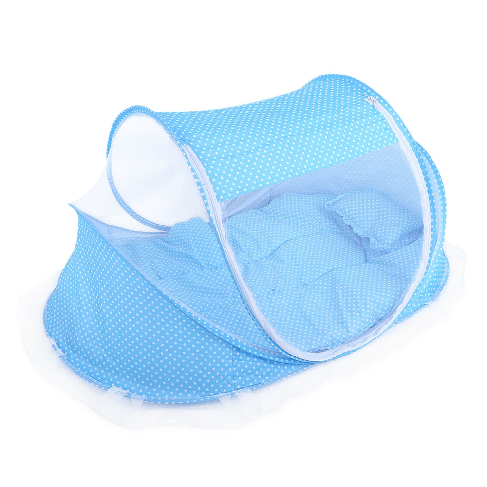 CozyNest™ Travel Bassinet – Portable, Foldable, and Bug-Proof Baby Bed