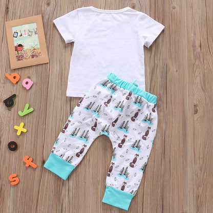 Baby Clothes Set T-shirt Tops Pants Little Boys and Girls Outfits