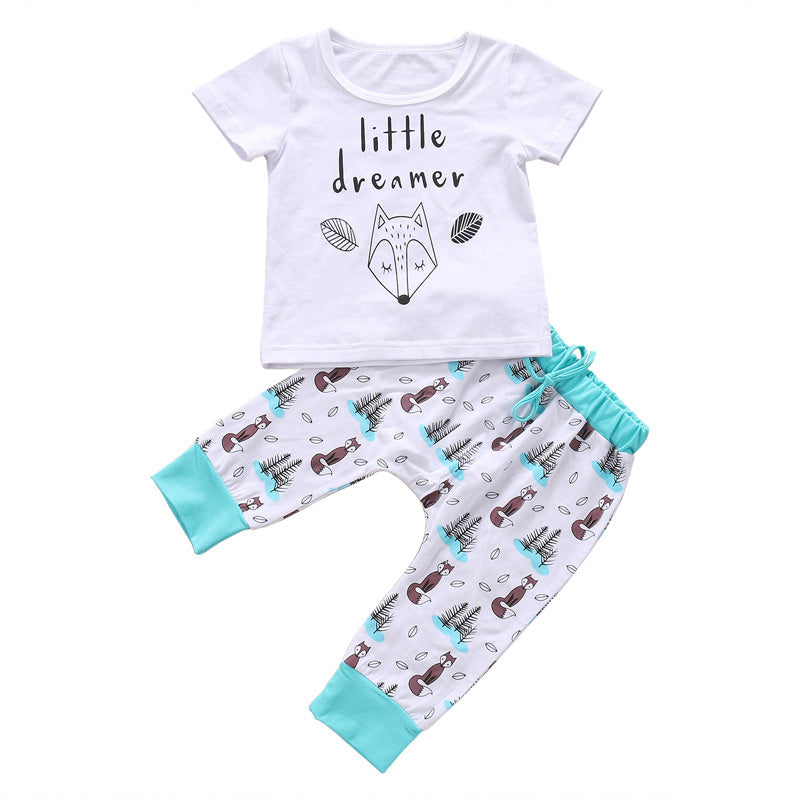 Baby Clothes Set T-shirt Tops Pants Little Boys and Girls Outfits